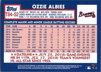 2019 Topps - 1984 Topps Baseball 35th Anniversary #T84-52 Ozzie Albies Back