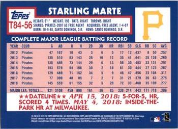 2019 Topps - 1984 Topps Baseball 35th Anniversary #T84-56 Starling Marte Back
