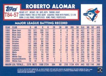 2019 Topps - 1984 Topps Baseball 35th Anniversary #T84-57 Roberto Alomar Back