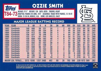 2019 Topps - 1984 Topps Baseball 35th Anniversary #T84-73 Ozzie Smith Back
