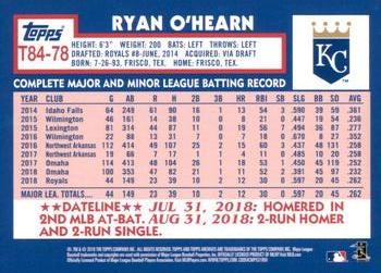2019 Topps - 1984 Topps Baseball 35th Anniversary #T84-78 Ryan O'Hearn Back