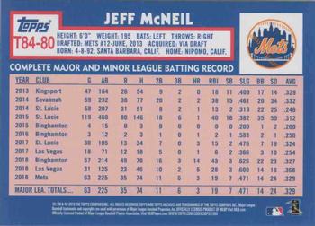 2019 Topps - 1984 Topps Baseball 35th Anniversary #T84-80 Jeff McNeil Back