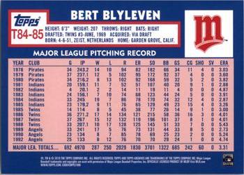 2019 Topps - 1984 Topps Baseball 35th Anniversary #T84-85 Bert Blyleven Back