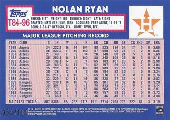 2019 Topps - 1984 Topps Baseball 35th Anniversary 150th Anniversary #T84-96 Nolan Ryan Back