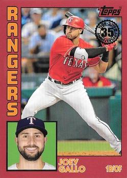 2019 Topps - 1984 Topps Baseball 35th Anniversary Red #T84-53 Joey Gallo Front