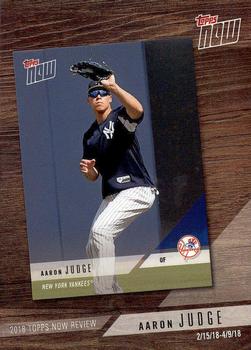 2019 Topps - 2018 Topps Now Review #TN-1 Aaron Judge Front