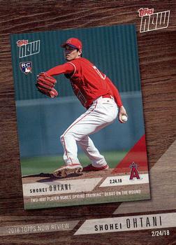 2019 Topps - 2018 Topps Now Review #TN-2 Shohei Ohtani Front