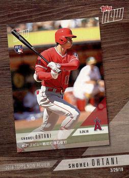 2019 Topps - 2018 Topps Now Review #TN-3 Shohei Ohtani Front