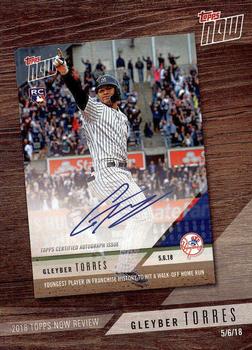 2019 Topps - 2018 Topps Now Review #TN-4 Gleyber Torres Front