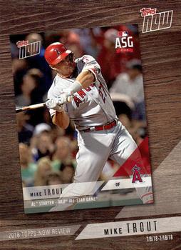 2019 Topps - 2018 Topps Now Review #TN-8 Mike Trout Front