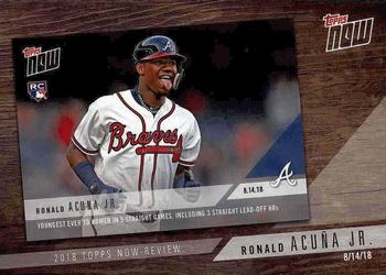 2019 Topps - 2018 Topps Now Review #TN-10 Ronald Acuña Jr. Front