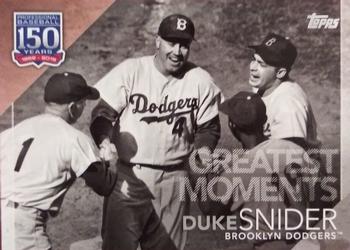 2019 Topps - 150 Years of Professional Baseball 150th Anniversary #150-40 Duke Snider Front