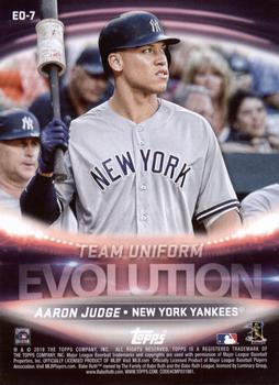 2019 Topps - Evolution Of #EO-7 Babe Ruth / Aaron Judge Back