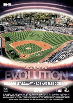 2019 Topps - Evolution Of #EO-15 Ebbets Field / Dodger Stadium Back