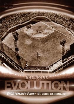 2019 Topps - Evolution Of #EO-17 Sportsman's Park / Busch Stadium Front