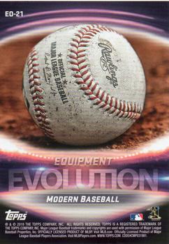 2019 Topps - Evolution Of #EO-21 Vintage Baseball / Modern Baseball Back