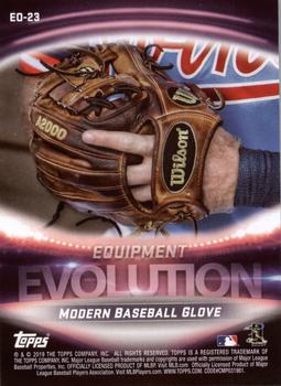 2019 Topps - Evolution Of #EO-23 Vintage Baseball Glove / Modern Baseball Glove Back