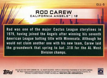 2019 Topps - Cactus League Legends #CLL-5 Rod Carew Back