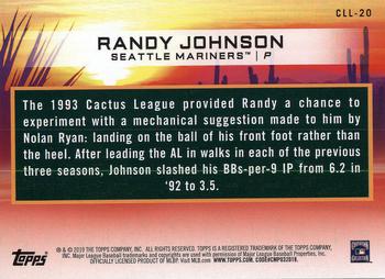 2019 Topps - Cactus League Legends #CLL-20 Randy Johnson Back