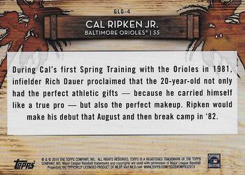 2019 Topps - Grapefruit League Greats #GLG-4 Cal Ripken Jr. Back