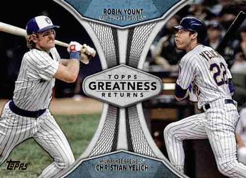 2019 Topps - Greatness Returns #GR-5 Robin Yount / Christian Yelich Front