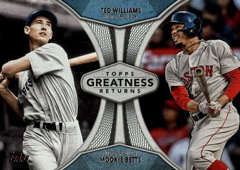 2019 Topps - Greatness Returns #GR-7 Ted Williams / Mookie Betts Front