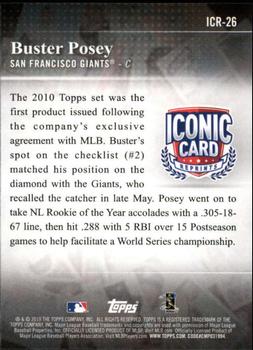 2019 Topps - Iconic Card Reprints #ICR-26 Buster Posey Back