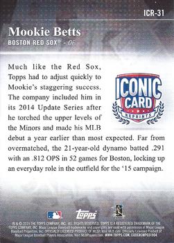 2019 Topps - Iconic Card Reprints #ICR-31 Mookie Betts Back