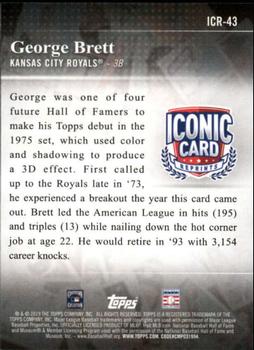 2019 Topps - Iconic Card Reprints #ICR-43 George Brett Back