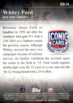 2019 Topps - Iconic Card Reprints #ICR-54 Whitey Ford Back