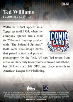2019 Topps - Iconic Card Reprints #ICR-61 Ted Williams Back