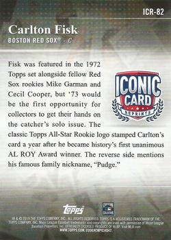 2019 Topps - Iconic Card Reprints #ICR-82 Carlton Fisk Back