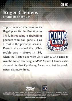 2019 Topps - Iconic Card Reprints #ICR-90 Roger Clemens Back