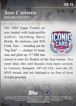 2019 Topps - Iconic Card Reprints 150th Anniversary #ICR-16 Jose Canseco Back