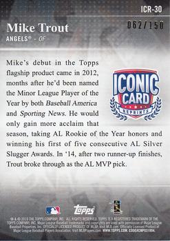 2019 Topps - Iconic Card Reprints 150th Anniversary #ICR-30 Mike Trout Back
