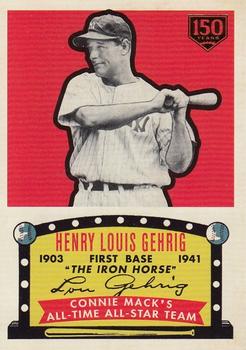 2019 Topps - Iconic Card Reprints 150th Anniversary #ICR-55 Lou Gehrig Front