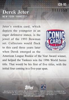 2019 Topps - Iconic Card Reprints 150th Anniversary #ICR-95 Derek Jeter Back