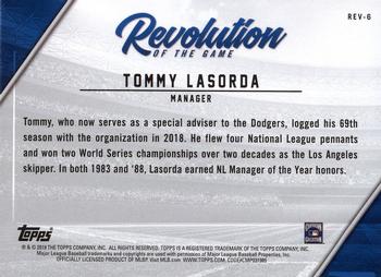 2019 Topps - Revolution of the Game #REV-6 Tommy Lasorda Back