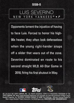 2019 Topps - Stars of the Game #SSB-5 Luis Severino Back