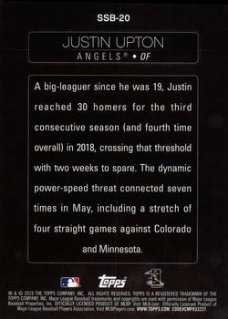 2019 Topps - Stars of the Game #SSB-20 Justin Upton Back