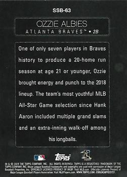 2019 Topps - Stars of the Game #SSB-63 Ozzie Albies Back