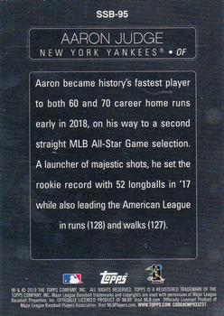 2019 Topps - Stars of the Game #SSB-95 Aaron Judge Back