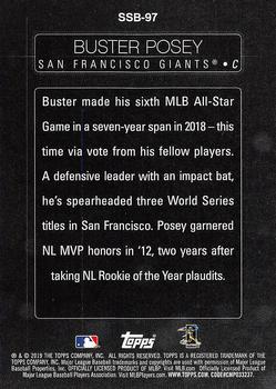 2019 Topps - Stars of the Game #SSB-97 Buster Posey Back