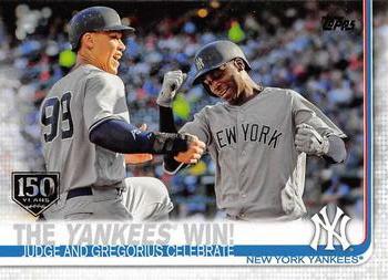 2019 Topps - 150th Anniversary #14 The Yankees Win! Front