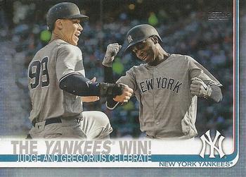 2019 Topps - Rainbow Foil #14 The Yankees Win! Front