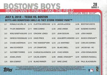 2019 Topps - Rainbow Foil #28 Boston's Boys Back
