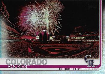 2019 Topps - Rainbow Foil #604 Coors Field Front