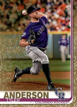 2019 Topps - Gold #2 Tyler Anderson Front