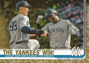 2019 Topps - Gold #14 The Yankees Win! Front