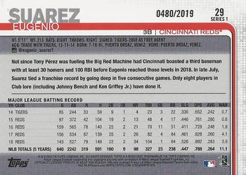 2019 Topps - Gold #29 Eugenio Suarez Back